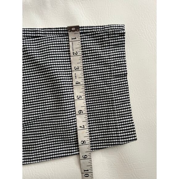 Sag Harbor Sport Vintage gingham black & white capri pants size 8 preppy mom - Picture 10 of 11